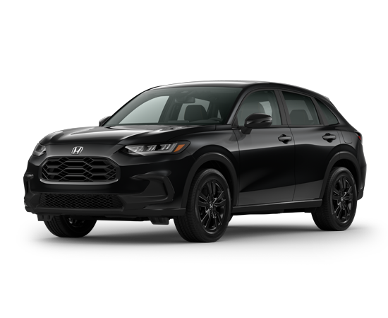 2027 Honda HR-V Sport in Bk And Black — front three-quarter view
