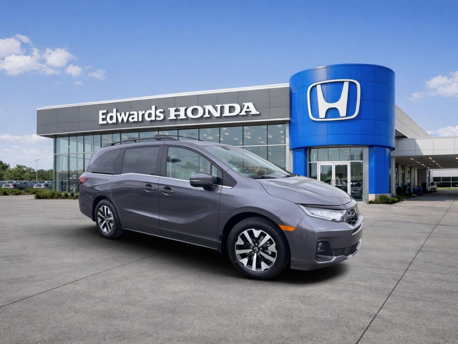 2026 Honda Odyssey EX-L in Modern Steel Metallic — front three-quarter view