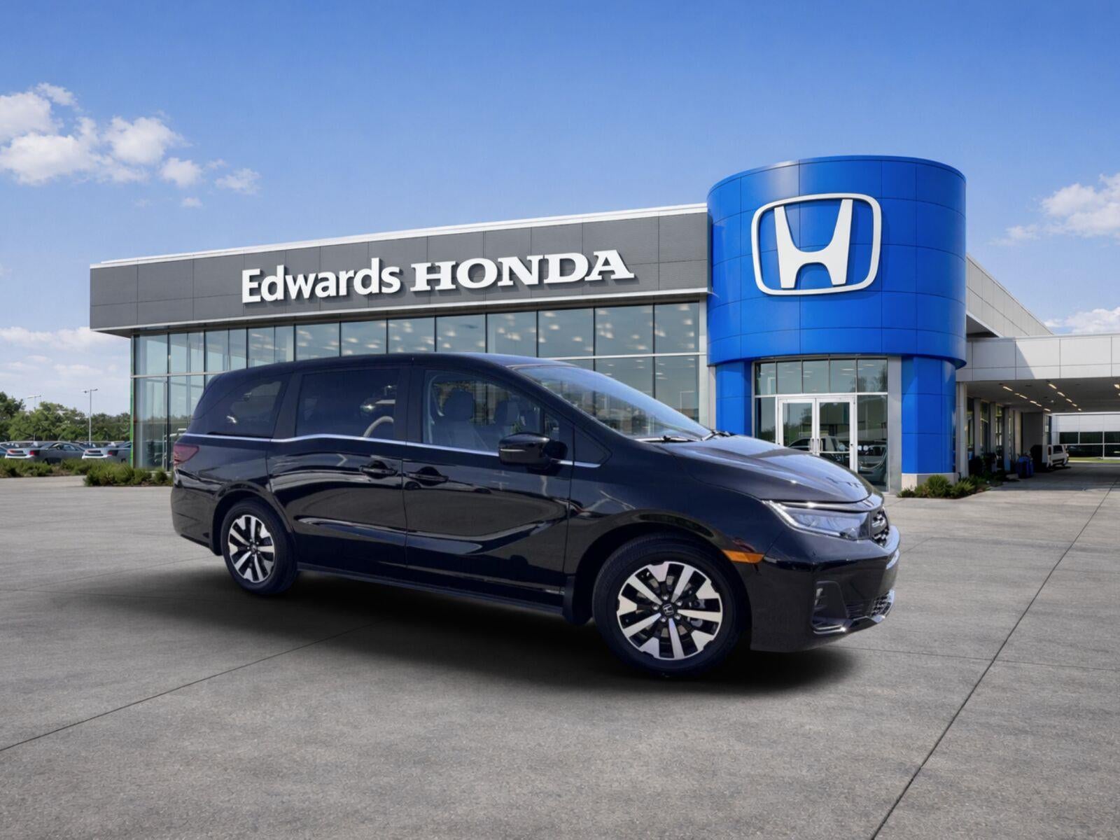 2026 Honda Odyssey EX-L in Crystal Black Pearl — front three-quarter view