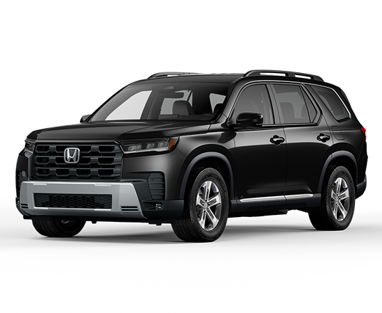 2026 Honda Pilot EX-L in Crystal Black Pearl — front three-quarter view
